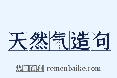 天然气造句是什么意思的图片